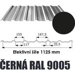 BP2 Trapézový plech T18 ECO 0,5mm ČERNÁ Délka 4,5 m