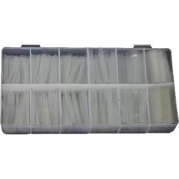 Autodílna bužírky smršťovací transparentní, sada 150 dílů - 100-07998