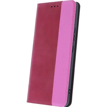 Pouzdro na mobilní telefon Smart Case Pouzdro Smart Trendy Texture pro iPhone 14 Plus (6,7") červená / růžová