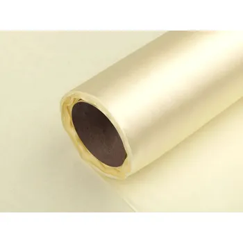 Stuha Satén jednostranný / stuha šíře 14 cm návin 9 metrů - 02 vanilková