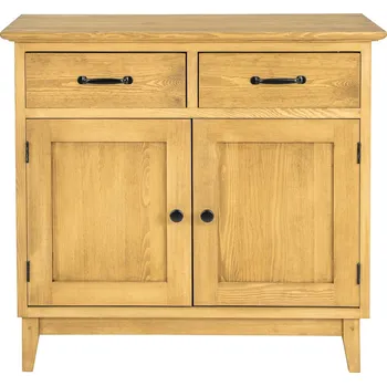 Ložnice Drewmax KD714 dřevěná komoda masiv borovice rustikal (Voskovaná borovicová komoda)