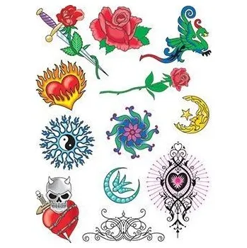 Odstranitelné tetování Letní tetovačky - sada 3