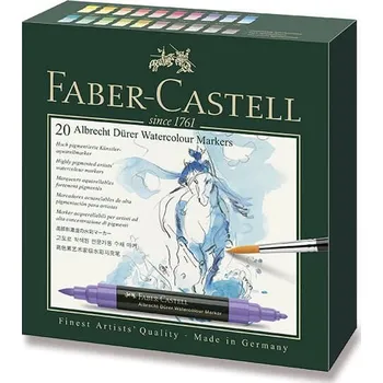 Výtvarná barva Faber-Castell Albrecht Dürer akvarelové popisovače Faber Castell sada 20 ks