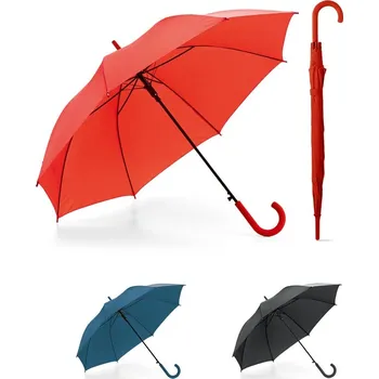 Deštník MICHAEL. Polyesterový deštník 190T s automatickým otevíráním bez potisku bez potisku 3 bez potisku