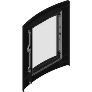 Krbová kamna Romotop Dvěře topeniště Barva: Stříbrná