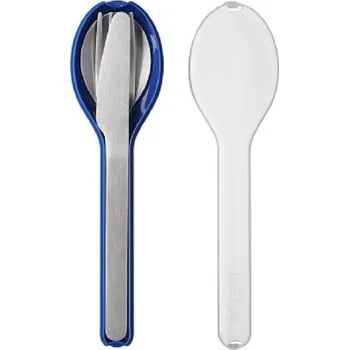 Příbor Nerezový cestovní set příborů Ellipse, Mepal, námořní modrá