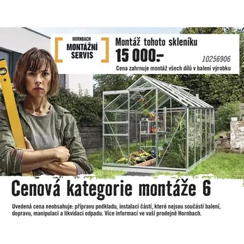 Skleník Skleník Vitavia Uranus 6700 polykarbonát 6 mm 257 x 258 cm černý