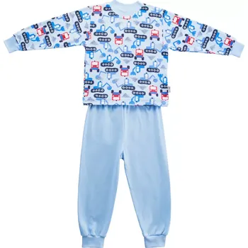 Dívčí pyžamo ESITO Chlapecké pyžamo Bagr modrá vel. 110 cm