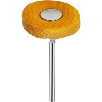 Lešticí kotouč Leštící hadrový radiální kotouč žlutý 23x5x2,3 mm