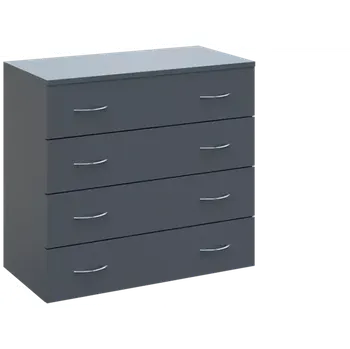 Šatní skříň N 2 - 84Z kancelářská skříň, 4-zásuvková, 750x800x400, antracit