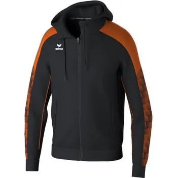 Chlapecká bunda ERIMA EVO STAR TRÉNINKOVÁ BUNDA S KAPUCÍ - DĚTSKÁ - Černá, Oranžová - velikost 140