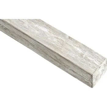 umělá květina Umělý trám PU dutý patina béžová 12x12x400 cm