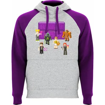 Chlapecká mikina Mikina Badet kostičky Barva: Melírová / purpurová, Velikost: 98/104 - 3/4roky