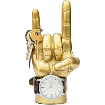 stojan (dekorace) SUCK UK - MINI GOLD ROCK ON