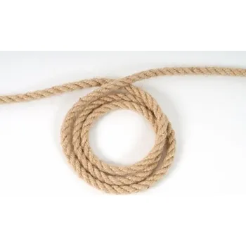 Horolezectví Provaz - juta, jutové lano 6 mm, přírodní, metráž