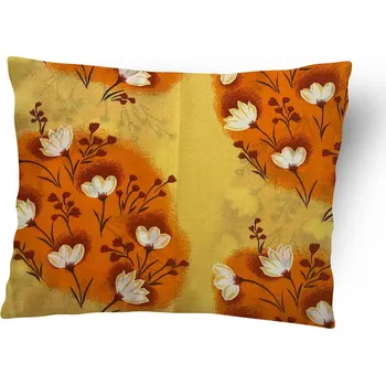 Povlak na dekorativní polštářek Top textil Povlak na polštář Oranžové květy 70x90 cm