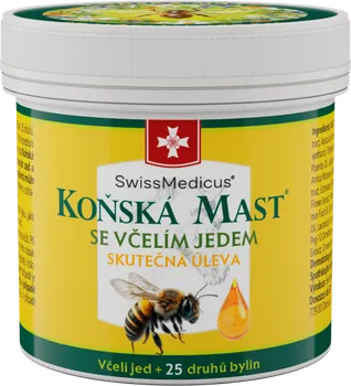 Bylinná léčivá mast SwissMedicus Koňská mast se včelím jedem 150 ml
