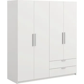 Šatní skříň Idea nábytek Skříň 4dveřová GLORY 2 bílá