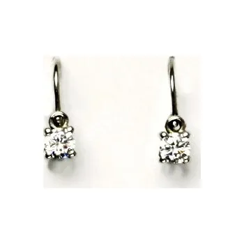 Náušnice Stříbrné náušnice dětské čirý zirkon - VE21 (Dětské stříbrné náušnice se zirkonem)