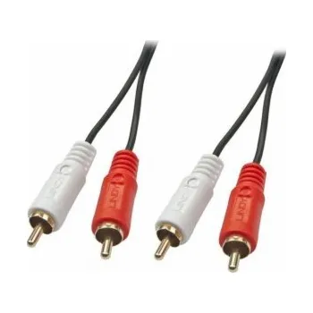 Počítač Lindy RCA (Cinch) x2 - RCA (Cinch) x2 kabel 5m černý (35663)