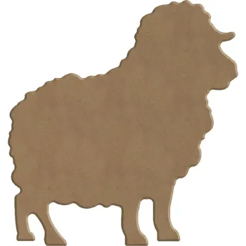 Výtvarná sada Gomille Dřevěný výřez k dekoraci Gomille, 12x13 cm - Ovce