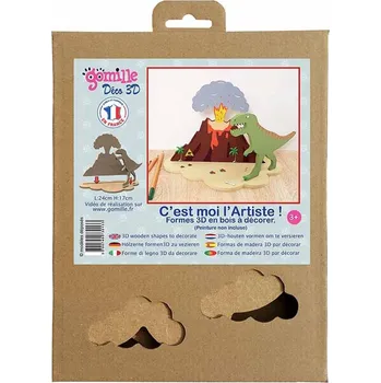 kreativní sada Gomille Kreativní dřevěná sada k dotvoření Gomille - Tyranosaurus