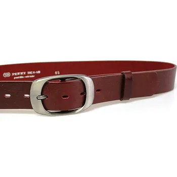 Módní doplněk PENNY BELTS Kožený opasek 72NKS-95 bordó - 90 cm