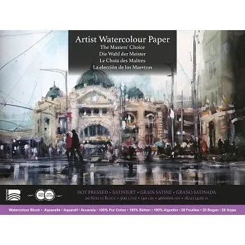 Blok Akvarelový blok Baohong 46x61cm hot pressed 300g (Akvarelový blok Baohong 46x61cm hot pressed 300g)