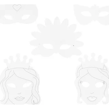 Karnevalová maska Creative Masky pro děti POHÁDKOVÉ 16 ks v balení