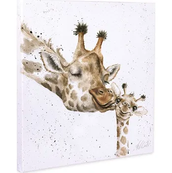 Obraz Wrendale Designs Obraz Wrendale Designs "First Kiss", 20x20 cm - Žirafy