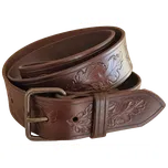 Zubíček Kožený myslivecký opasek - šíře 4 cm Délka: 110 cm