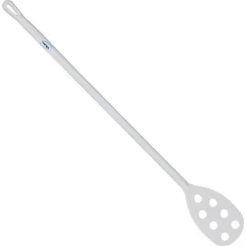 Vařečka, dlouhá rukojeť, velká plocha, děrovaná