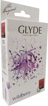 Kondom Glyde Premium Vegan Condoms 53 mm Wildberry 10 ks