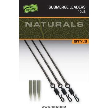 Fox hotový návazec EDGES Naturals Submerge Leaders Varianta:: Naturals Submerged Leaders 40lb x 3