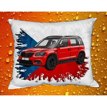 Povlak na dekorativní polštářek Polštář s Českým autem 141 (auta České výroby)