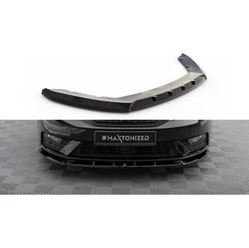 Karosérie Spojler pod nárazník lipa V.1 Seat Leon Mk3 Facelift černý leský plast