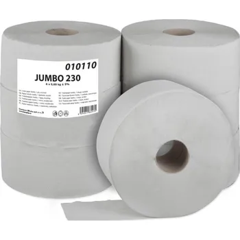 Toaletní papír Zahraniční výrobce Toaletní papír JUMBO TOP 230, 2-vrstvý, bílý celulóza, 180m, 6 rolí - cena za 6 rolí ALF-100000073