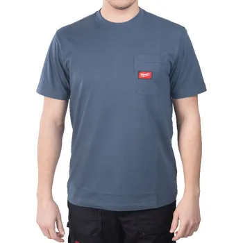 Pánské oblečení Pracovní triko krátký rukáv MILWAUKEE – modré - XXL