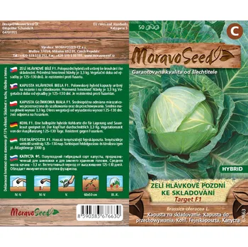 Semeno Zelí hláv.bílé pozdní Target F1 - osivo (Brassica oleracea L. convar. capitata (L.) Alef. var. alba DC)