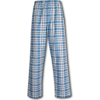 Pánské pyžamo LUIZ LUIZ Pánské pyžamové kalhoty - Flanel 126 modrá 48