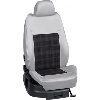 Potah sedadla Autopotahy Citröen JUMPER / od r.2017->, 7 Míst , VALNÍK, KOŽENKA > OR 0408 (OR 0408 / Šedý koženkový bok)