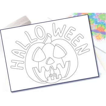 Šablona na pískování dýně se svíčkou A5