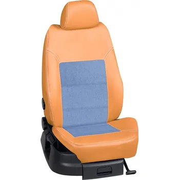 Potah sedadla Autopotahy Seat LEON / od r.2015->, 5 dveří,( FR ), KOŽENKA > OR 0420 (OR 0420 / Hnědý koženkový bok)