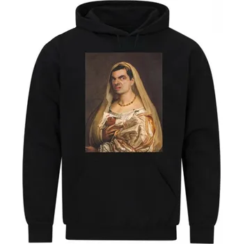 Pánská mikina Pánská mikina La Donna Beanata a medvídek Teddy (Skladem S-5XL) (Velikost: 5XL, Barva: Černá)