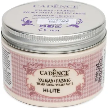 Speciální výtvarná barva Cadence Reliéfní pasta na textil Cadence Fabric Hi-Lite Magic, 150 ml - měnící barvu, oranžová