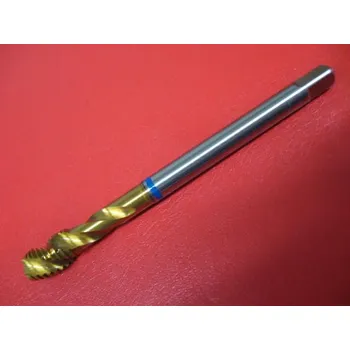 Závitořezný nástroj Strojní krátký závitník se šroubovitými drážkami M30 HSSE TiN/4260/CSN 223044