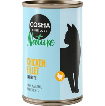 Krmivo pro kočku 6x140g Cosma Nature - Kuřecí filety