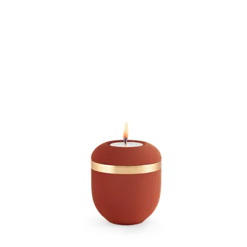 Smuteční dekorace Keramická miniurna Xenon - Rubínová