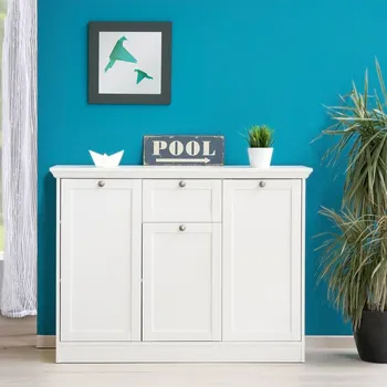 Komoda Idea nábytek LANDWOOD 15 lamino bílá