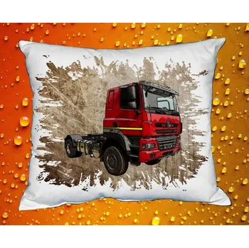 Polštář Polštářek nákladní auto České výroby tahač hnědý